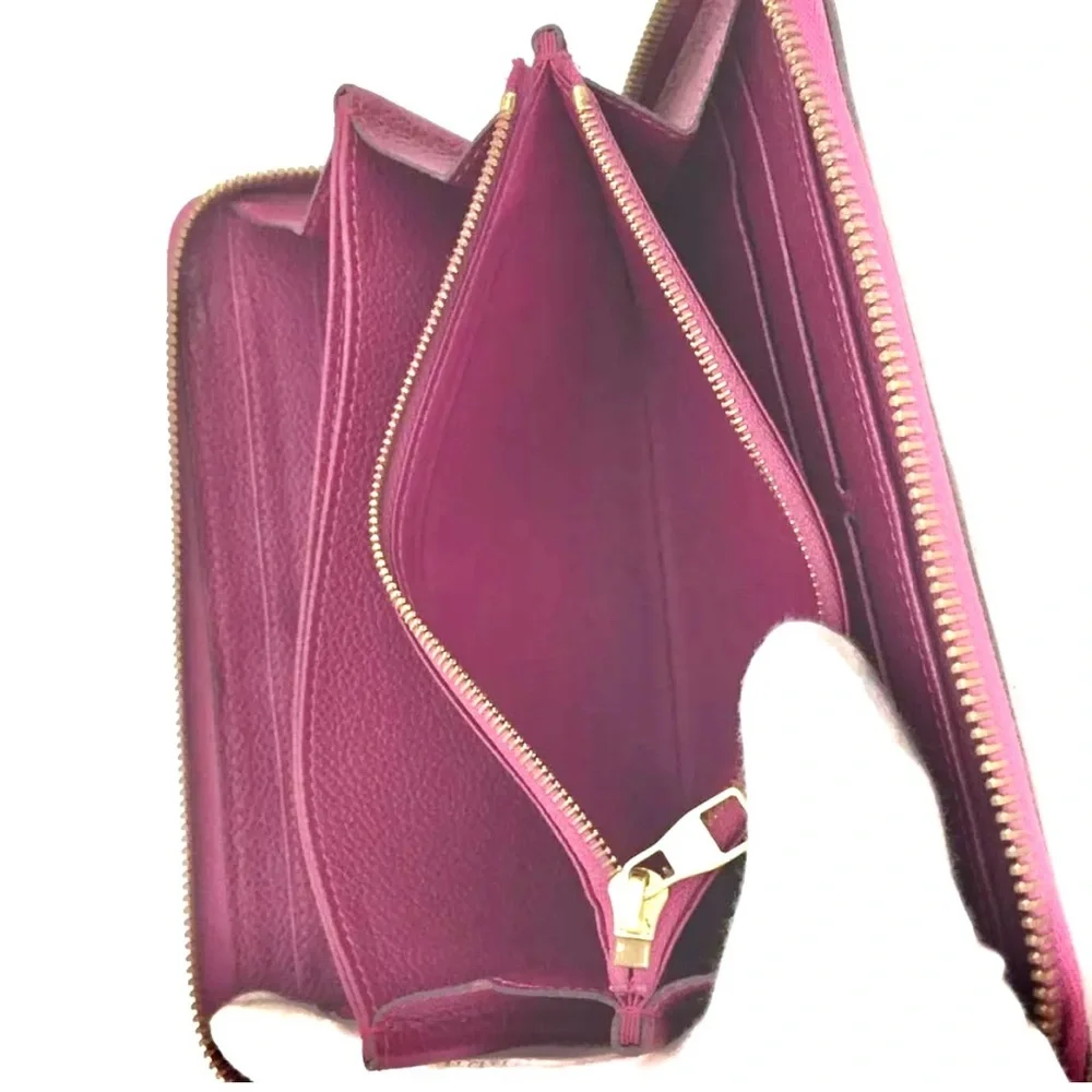 🏆💎💯 Louis Vuitton Monogram Empreinte Leather Zippy Zip Around Long Wallet - Picture 6 of 8